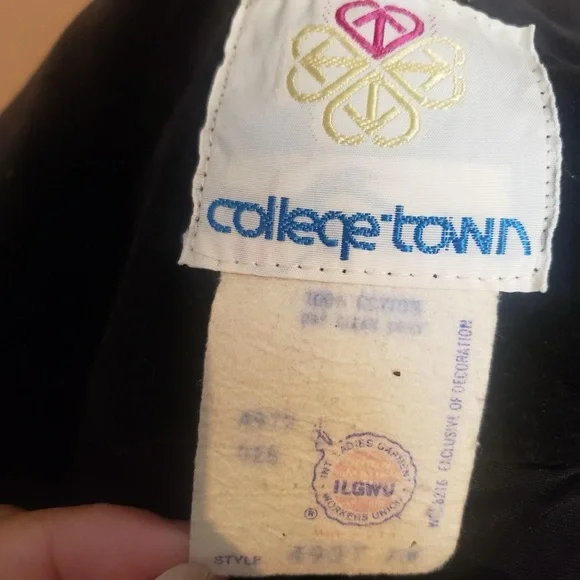 Women's College Town Vintage Brown Velvet Blazer - Picture 4 of 5